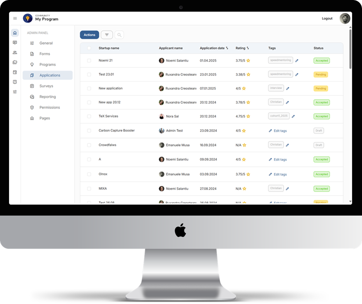 Babele deal flow and portfolio dashboard